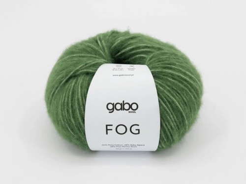 Włóczka Gabo Wool Fog  zielony mech 6350