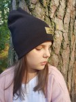 Dzianina prążkowana na czapki butelkowa zieleń