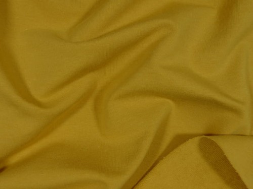 Dresówka z elastanem 290g musztardowa dzianina dresowa pętelka bawełna