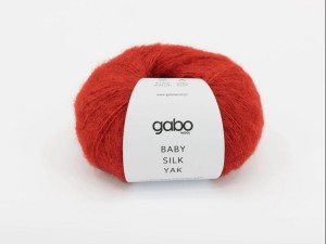 Włóczka Gabo Wool Baby Silk Yak szkarłatna czerwień 9301