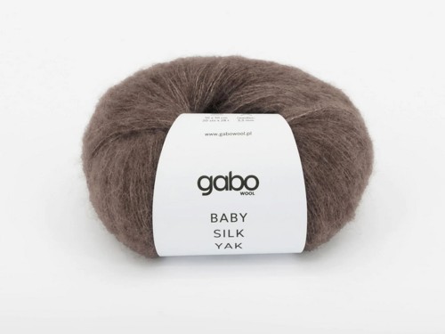 Włóczka Gabo Wool Baby Silk Yak ziemisty brąz 9308