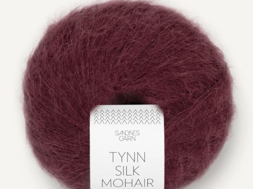 Włóczka Sandnes Garn Tynn Silk Mohair burgund 4372