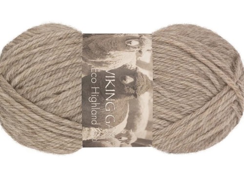 Włóczka Viking Garn Eco Highland Wool beżowy melanż 207