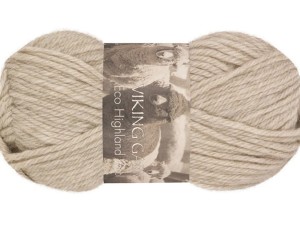 Włóczka Viking Garn Eco Highland Wool jasny beżowy melanż 212