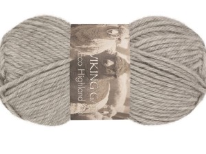 Włóczka Viking Garn Eco Highland Wool jasny szary melanż 213