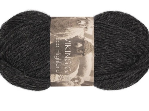 Włóczka Viking Garn Eco Highland Wool grafit 217