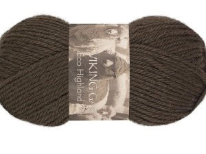Włóczka Viking Garn Eco Highland Wool czekolada 218