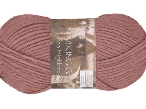 Włóczka Viking Garn Eco Highland Wool stara róża 282