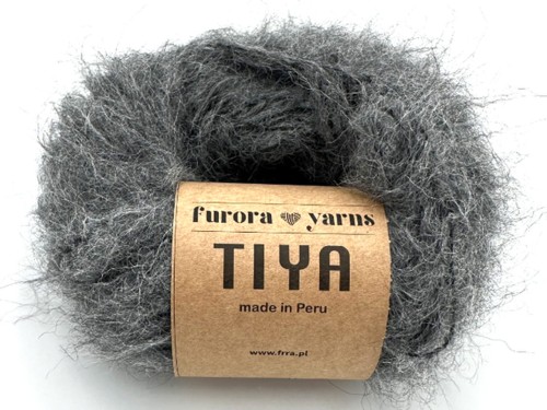 Włóczka Furora Yarns wełna merino z alpaką suri TIYA antracyt