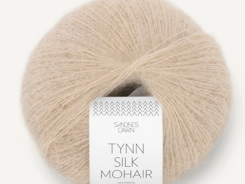 Włóczka Sandnes Garn Tynn Silk Mohair beżowy melanż 2650