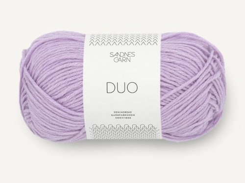 Włóczka Sandnes Garn DUO cotton merino liliowy 5023