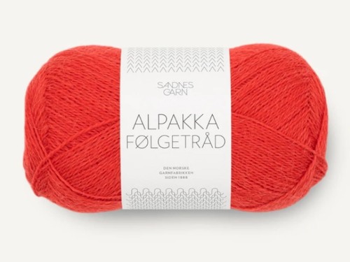 Włóczka Sandnes Garn Alpakka Folgetrad 4018 czerwony