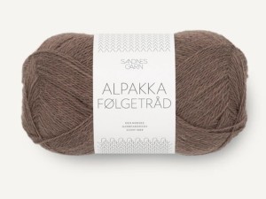 Włóczka Sandnes Garn Alpakka Folgetrad 3161 brązowy żołądź