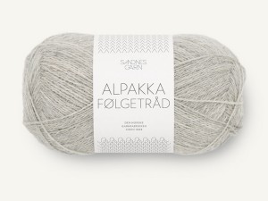 Włóczka Sandnes Garn Alpakka Folgetrad 1032 jasny szary