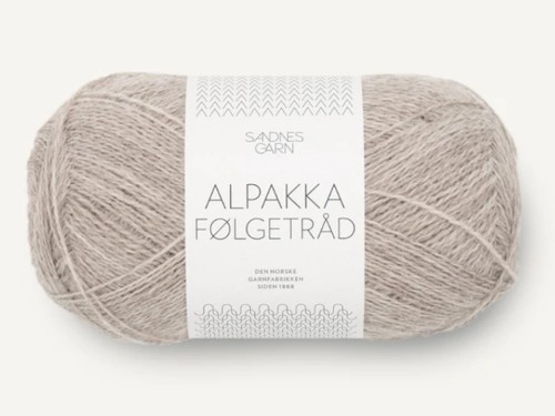 Włóczka Sandnes Garn Alpakka Folgetrad 2650 beżowy melanż