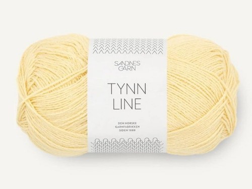 Włóczka Sandnes Garn Tynn  Line maślany żółty 2112