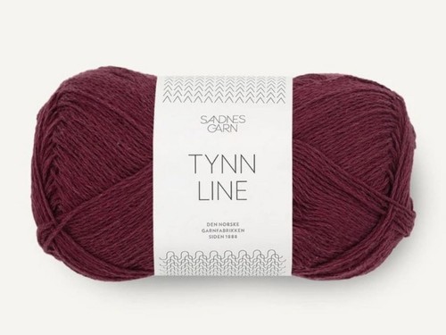 Włóczka Sandnes Garn Tynn  Line burgund 4372