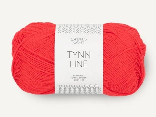 Włóczka Sandnes Garn Tynn  Line ognista czerwień 4108