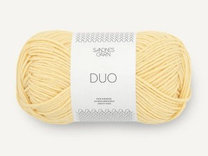 Włóczka Sandnes Garn DUO cotton merino maślany żółty 2112