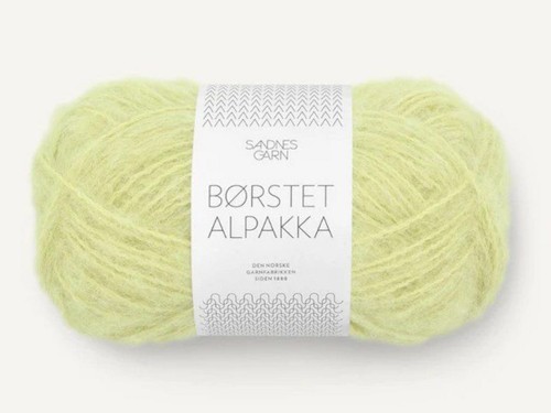 Włóczka Sandnes Garn Borstet Alpakka limonkowy poncz 9523