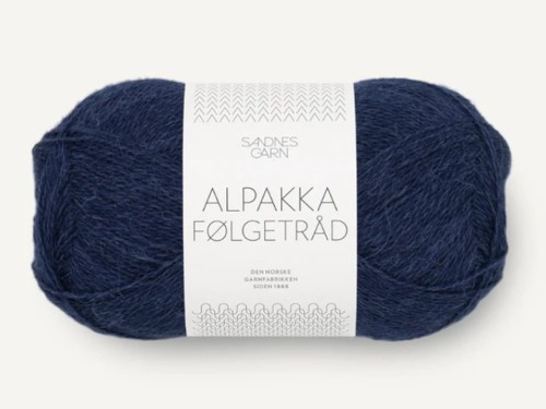 Włóczka Sandnes Garn Alpakka Folgetrad 5882 marynarski granat