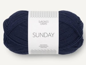 Włóczka Sandnes Garn Sunday marynarksi granat 5882