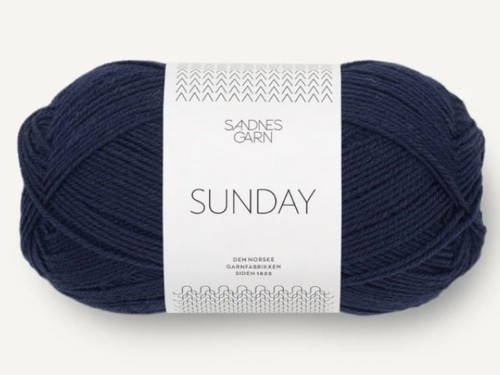 Włóczka Sandnes Garn Sunday marynarksi granat 5882