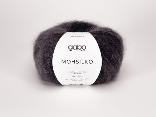 Włóczka Gabo Wool Mohsilko grafitowa stal 4403