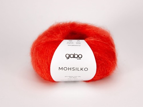 Włóczka Gabo Wool Mohsilko czerwona pomarańcza  4301