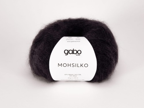 Włóczka Gabo Wool Mohsilko czerń 500