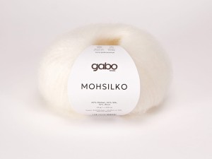 Włóczka Gabo Wool Mohsilko naturalna biel 100