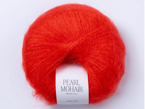 Włóczka Majo Garn Pearl Mohair poppy 300