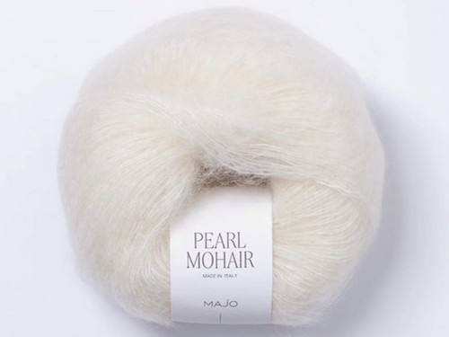 Włóczka Majo Garn Pearl Mohair ivory 100
