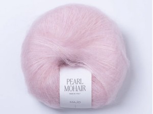 Włóczka Majo Garn Pearl Mohair baby pink 201
