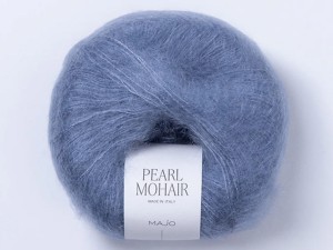 Włóczka Majo Garn Pearl Mohair dusty blue 502