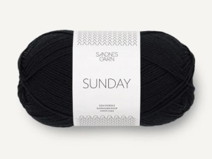 Włóczka Sandnes Garn Sunday by PetiteKnit czarny 1099