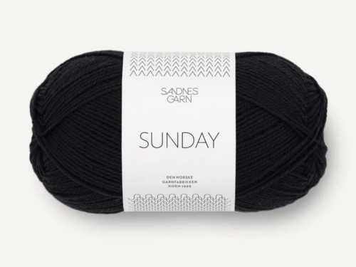 Włóczka Sandnes Garn Sunday by PetiteKnit czarny 1099