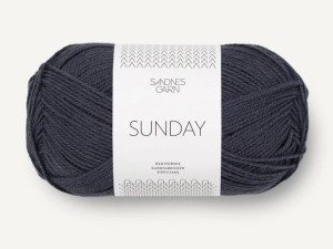 Włóczka Sandnes Garn Sunday ciemnoszary niebieski 6581