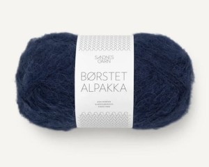Włóczka Sandnes Garn Borstet Alpakka granat 5575