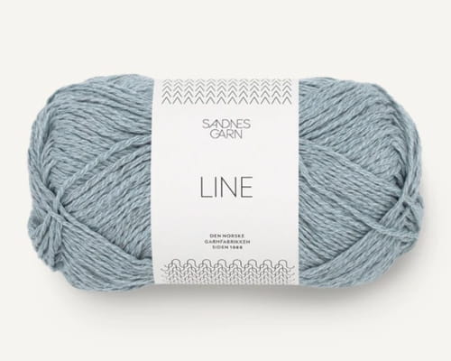 Włóczka Sandnes Garn  Line lodowy niebieski 6531
