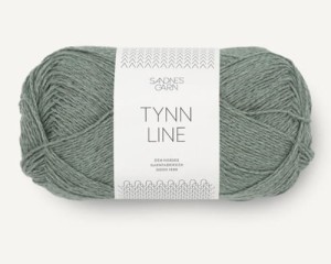 Włóczka Sandnes Garn Tynn  Line zielono-szary 8561