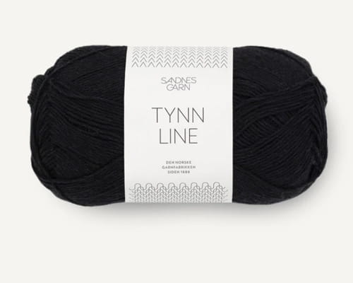 Włóczka Sandnes Garn Tynn  Line czarny 1099