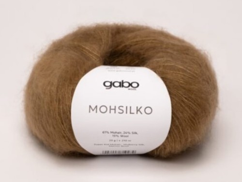 Włóczka Gabo Wool Mohsilko jasny brąz 4134