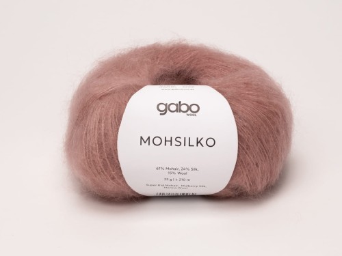 Włóczka Gabo Wool Mohsilko pudrowy róż  4591