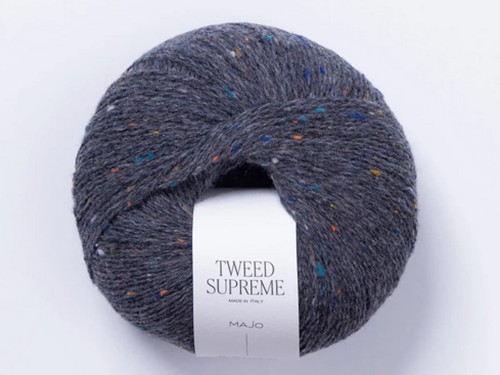 Włóczka Majo Garn Tweed Supreme charcoal 602