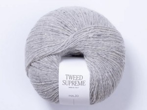 Włóczka Majo Garn Tweed Supreme soft grey 604
