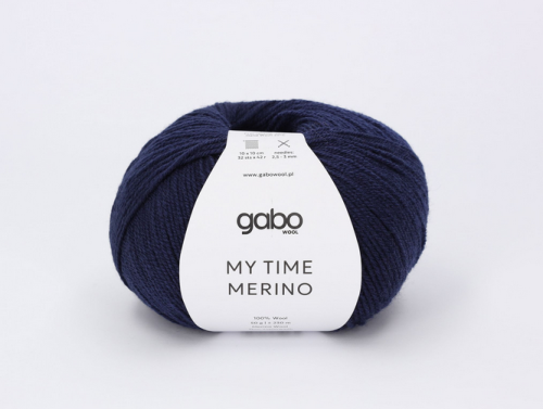 Włóczka Gabo Wool My Time Merino atrament 9936