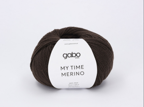 Włóczka Gabo Wool My Time Merino gorzka czekolada 9305