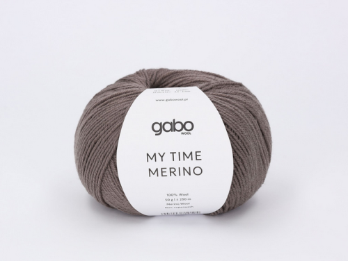 Włóczka Gabo Wool My Time Merino ziemisty brąz 9308