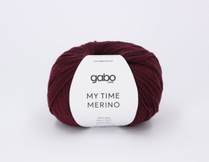 Włóczka Gabo Wool My Time Merino burgund 9212